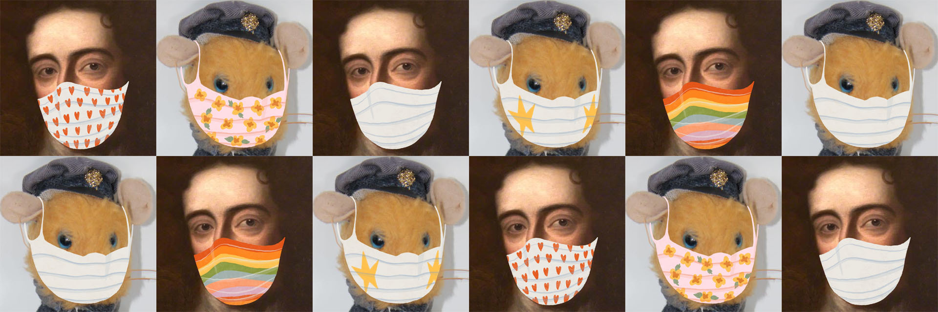 Radar Rat and William III from the BHM collection - artwork by Effie Peters: see instagram.com/linesbyeff